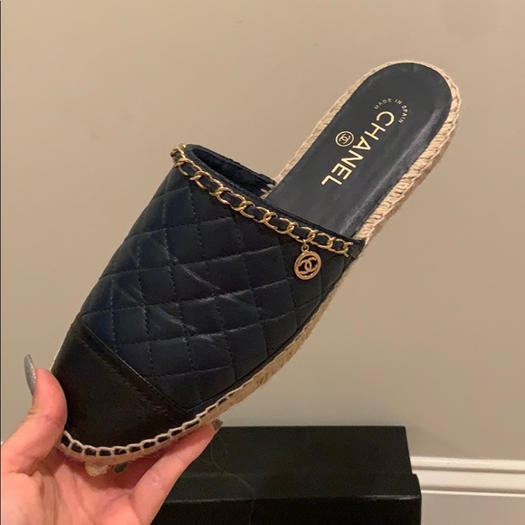Chanel Quilted Chain Mules - Picture 2 of 5